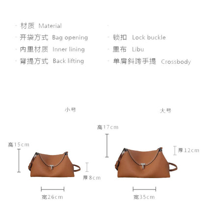In-Stock to Pillow Bag New Handbag Simple Crossbody Bag Fashion Shoulder Bag Genuine Leather Women's Bag Portable Tote Bag