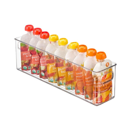 Long Narrow Storage Box Rectangular Tall Narrow Acrylic Transparent Kitchen Sundries Spice Jar Organizer Gap Storage Basket