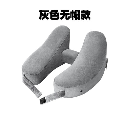 Outdoor Camping In-Stock H-Shaped Inflatable Travel Pillow, Travel Inflatable Neck Pillow, Neck Support Pillow, Portable Pillow for Airplane and High-Speed Rail