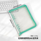 A6 zipper blue color (no inside page)