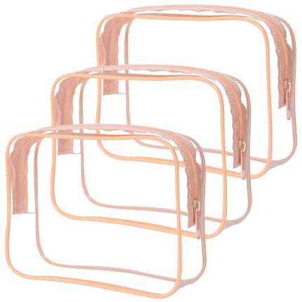 Security Check Storage Bag Liquid Cosmetic Bag Airplane Sealed Bag Airplane Boarding Storage Bag Transparent Cosmetic Bag