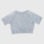Light blue sports short sleeves / S