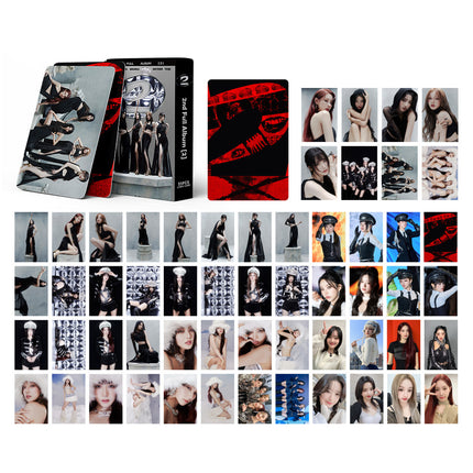 Korean Star 55 Boxed Small Cards Stray (g) I-Dle Ive Ateez Collection Lomo Cards Cross-Border