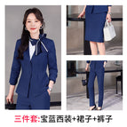 Sapphire suit + skirt + pants / S