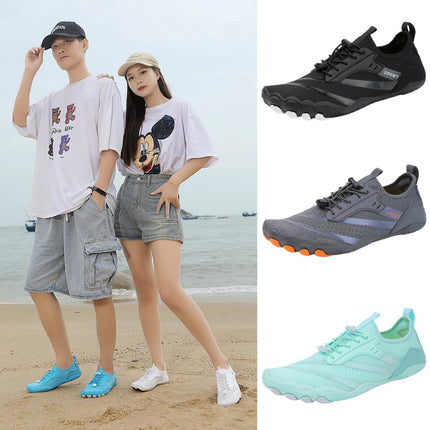 New Outdoor Beach Shoes Swimming Diving Wading Shoes Couple Non-slip Tracing Shoes Hiking Five Finger Fitness Hiking Shoes