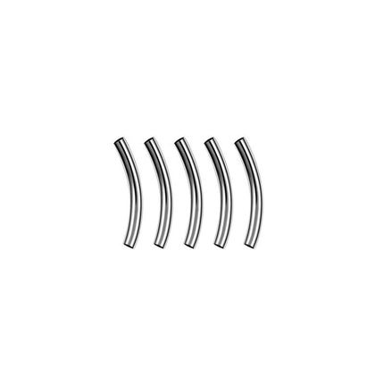 G23 Titanium Puncture Jewelry Inner Teeth Curved Rod Curved Nail Nail Nail Tail G Nail Lip Nail Accessories Factory in stock 6-16m