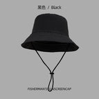 Black (55-60cm) [quick-drying bag bucket hat]