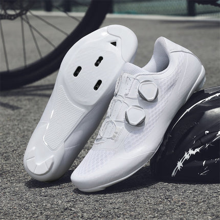 2025 New Summer Bag-Soled Road Bike Lock Shoe Set for Men Breathable Seamless Lock-Free Cycling Shoes Nylon Hard Sole
