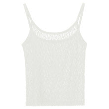 Simple All-match Seersucker Korean Style Sling Lace Hollow Sling Vest Women's Outer Wearing Comfortable Breathable Vest for Women