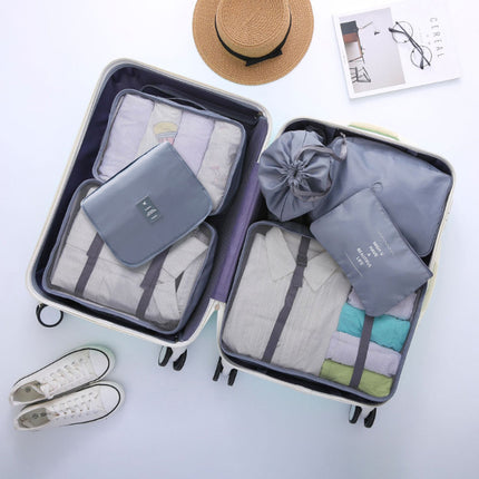 Travel storage bag suit seven-piece clothing classification storage bag luggage storage bag 7 pieces suit