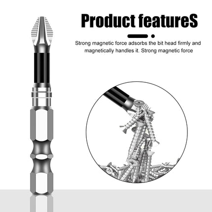 K5 Anti-Slip Bit S2 Magnetic 5A Black Anti-Slip Cross Bit Hand Electric Drill Electric Screwdriver High Hardness