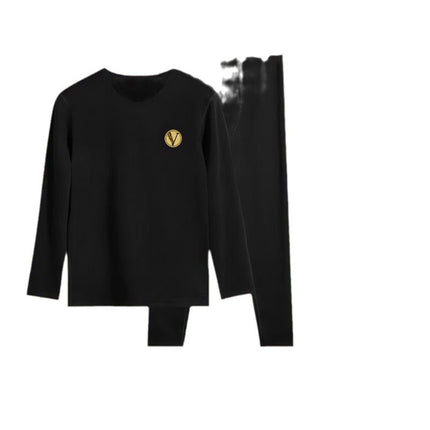 Black gold belt men's thermal underwear suit autumn and winter bottoming autumn pants autumn clothing fever
