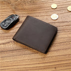 Dark brown [Crazy Horse first layer cowhide]]
