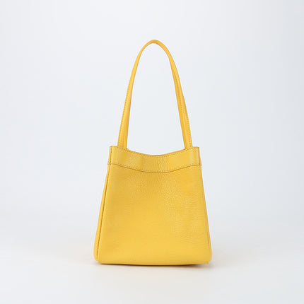 Factory wholesale New Korean version of leather small square bag Joker sheepskin bucket bag niche fashion underarm portable women's bag