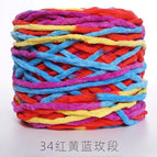 34 red, blue and yellow rose section