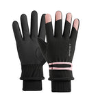 Hx513 winter ski strap women's gloves black / One size fits all