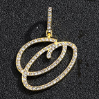 Gold single letter O
