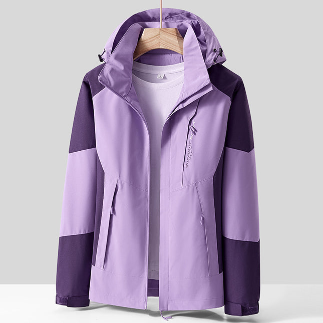 Special Price School Group Clothing Disassembly Outdoor Jacket Autumn and Winter Waterproof Couple Three-In-One Hooded Sports Mountaineering Clothing