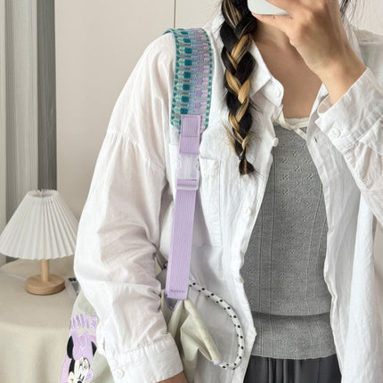 Nylon Colorful Creative Braided Rope Universal Summer Women's Rope Side-Span Double Buckle Twist Rope Homemade Braided Bag Shoulder Strap