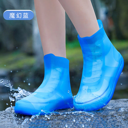 Rain Shoe Covers Waterproof, Non-Slip, Thickeneded and Wear-Resistant Silicone Shoe Covers for Men, Snowproof Foot Covers for Rainy Days, Rain Boots, Kidsren's Water Shoes for Women
