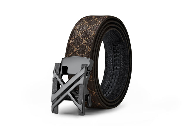 King's Paul Belt Men's High-grade Alloy Face PVC Cowhide Business All-match Cross-border Men's Belt New