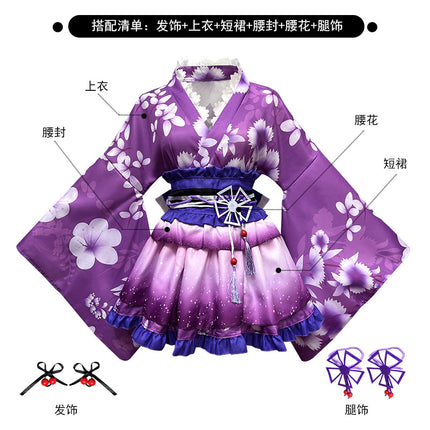 All Employees Lovelive Summer Festival Yukata Awakening Real Ji Haiwei Fruit Kimono Exported to Japan Jile Jingwan House