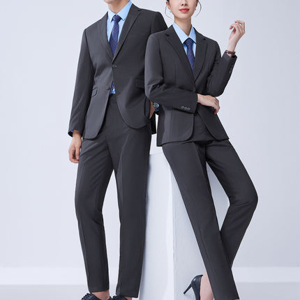 High-end suit suit female professional formal suit bank business suit temperament tooling sales department front desk work clothes autumn