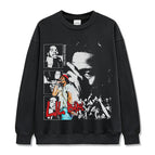 Black crew neck sweatshirt / S