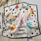 Five color cat / 53*53cm