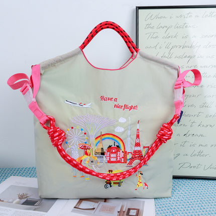 New Canvas Bag Embroidered Shopping Bag Tote Bag Large Capacity Bag Women's Handbag Crossbody Bag