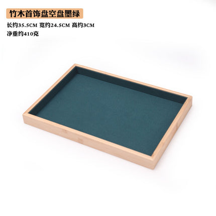 Bamboo and Wood Jewelry Tray Bracelet Mobile Phone Glasses Necklace Jewelry Counter Display Viewing Tray Jewelry Jade Display Rack
