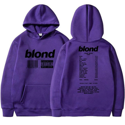 Blonde Frank Oceans Hoodie Top Text Long Sleeve Sweatshirt a