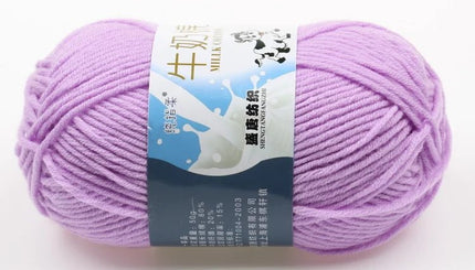 Five-Strand Milk Cotton Wool Ball Wholesale Medium Thick Thread Crochet Doll Shoes Scarf Handmade DIY Knitting Material Package