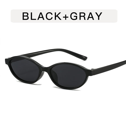 European and American Retro Oval Small Frame Sunglasses Women's Outdoor Fashion Wear Sunglasses Men's Personalized Hip-Hop Spice Glasses