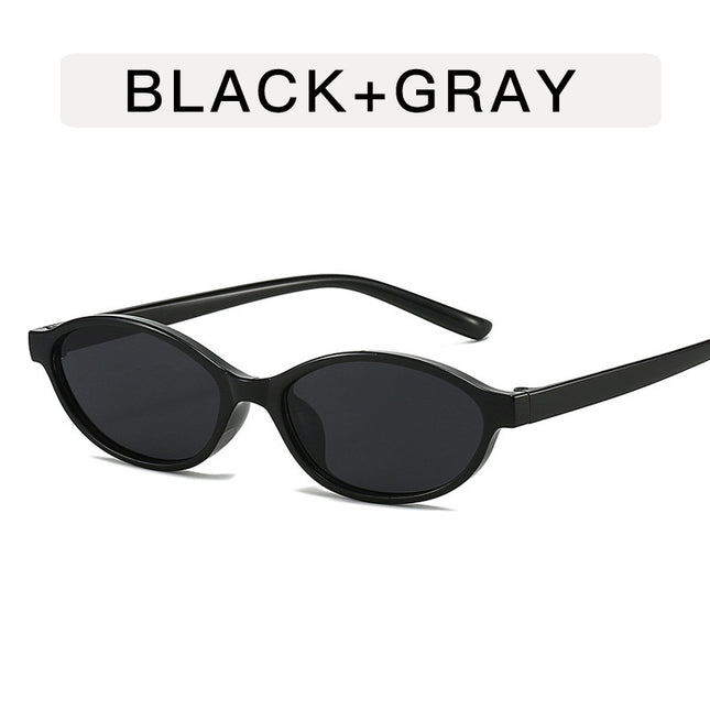 European and American Retro Oval Small Frame Sunglasses Women's Outdoor Fashion Wear Sunglasses Men's Personalized Hip-Hop Spice Glasses