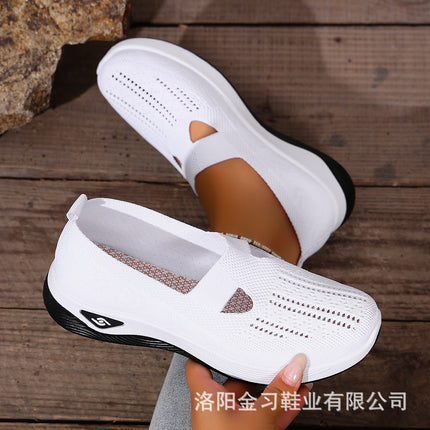 Women's Summer Breathable Soft-Soled Shoes for Middle-Aged and Elderly Mothers Temu Cross-Border Dropshipping Large Size Women's Shoes Clogs Cut Out