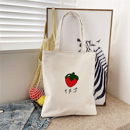 2022 Fashion Shoulder Bag Casual Oxford Cloth Printed Vegetable Bag Simple Portable Mommy Handbag