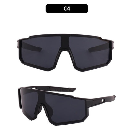 Korean Style Square Sunglasses for Men with Big Faces, Cycling Sunglasses for Women, Outdoor Sports Bicycles, Battery Car Windproof Glasses, Trendy