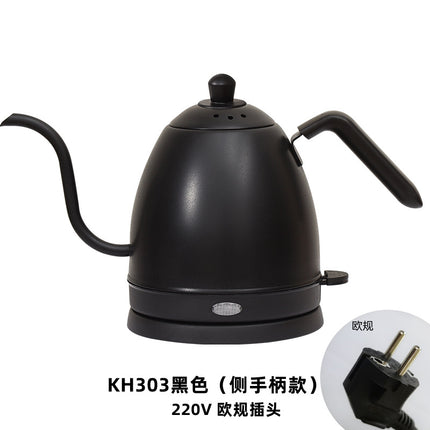 Cross-border kettle hand coffee pot food grade stainless steel slender mouth electric kettle tea gooseneck pot new