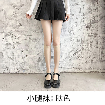 Polo Dot Silk Stockings Women's Ultra-thin Summer Anti-hook Silk Durable Jk Black Silk Pure Naked Slim Tall Pantyhose