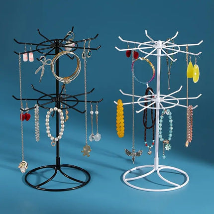 Rotating Jewelry Hanger Night Market Stall Commodity Necklace Bracelet Lipstick Display Rack Shelf Jewelry Rack Storage Rack