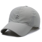 Embroidered r letter - light gray / Adjustable 56-65