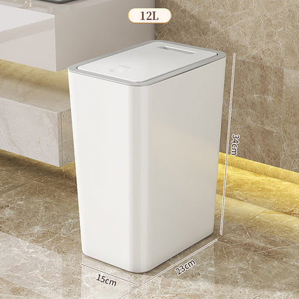 Trash Can Household Toilet High-End Kitchen Bathroom Storage Bucket Push-Type Bedroom Living Room Large Trash Can
