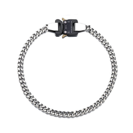 High Street Fashionable Plug Lock Ins Metal Thick Chain Gold Plated Hip Hop Street Trendy Accessories Short Clackbone Chain