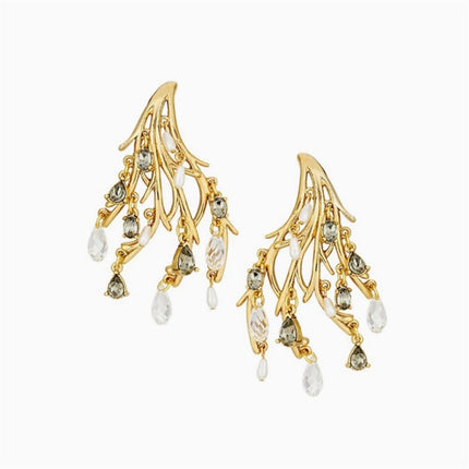 Oscar European and American Medieval Style Retro Old High-End Niche Design Fashionable Stylish S925 Silver Needle Earrings for Women