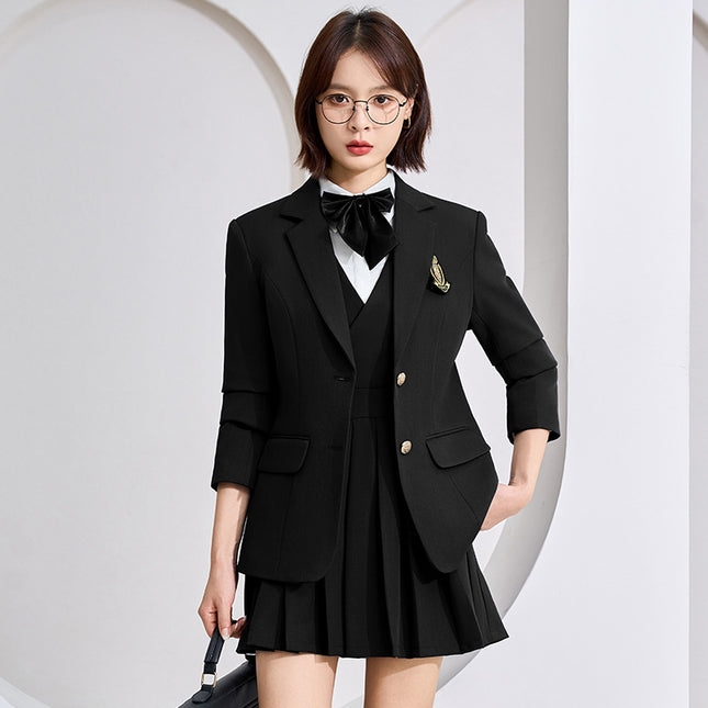 Designed Elegant Professional Women's Suit Jacket 2025 Autum New Slim Fit Ol Work Clothing Versatile Suit