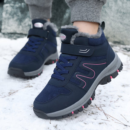 Ladies winter snow boots plush warm cotton shoes wear-resistant plus size cold-resistant sports outdoor elderly shoes factory wholesale
