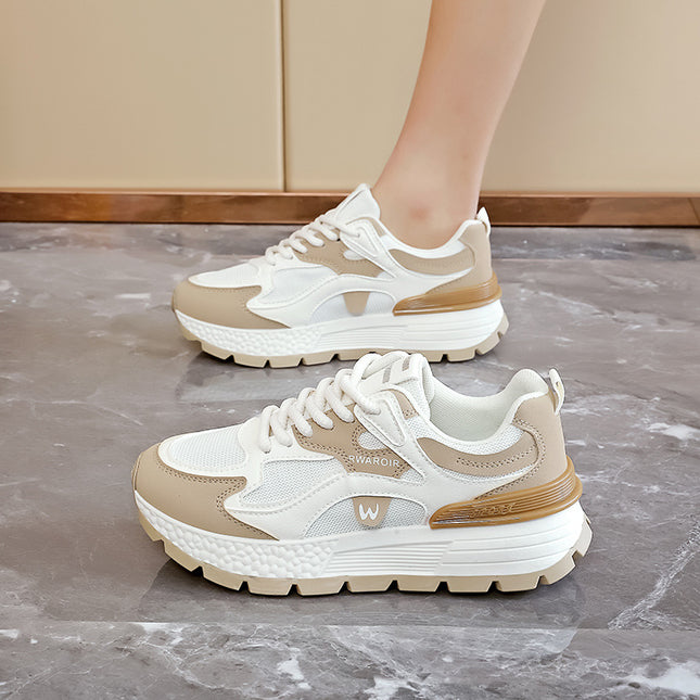 Women's Dad Sneakers That Make Feet Look Smaller, 2026 Spring New Trendy Street Style Height-Increasing Versatile Casual Sports Shoes Ad8802-1