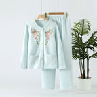 Light blue embroidery / M