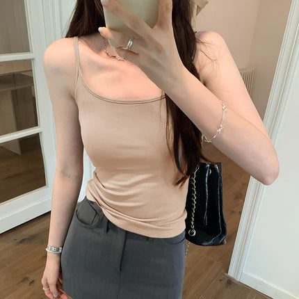 2025 New Sling with Chest Pad Removable All-match Slim-fit Slim-fit Waistband Vest Women's Wholesale